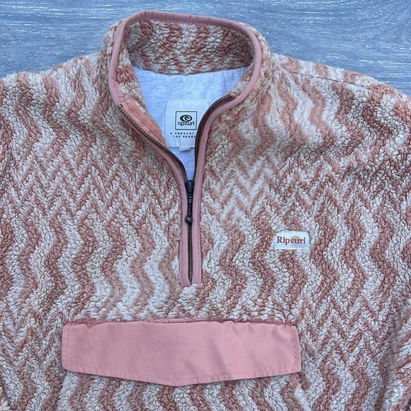 Rip Curl Drifter Polar Fleece, pink chevron - Picture 2 of 11